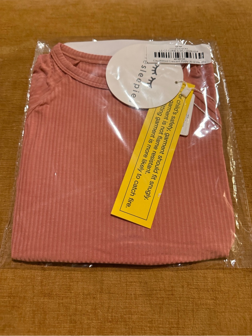 Little Sleepies Ribbed Pajama Top in Rose Pink